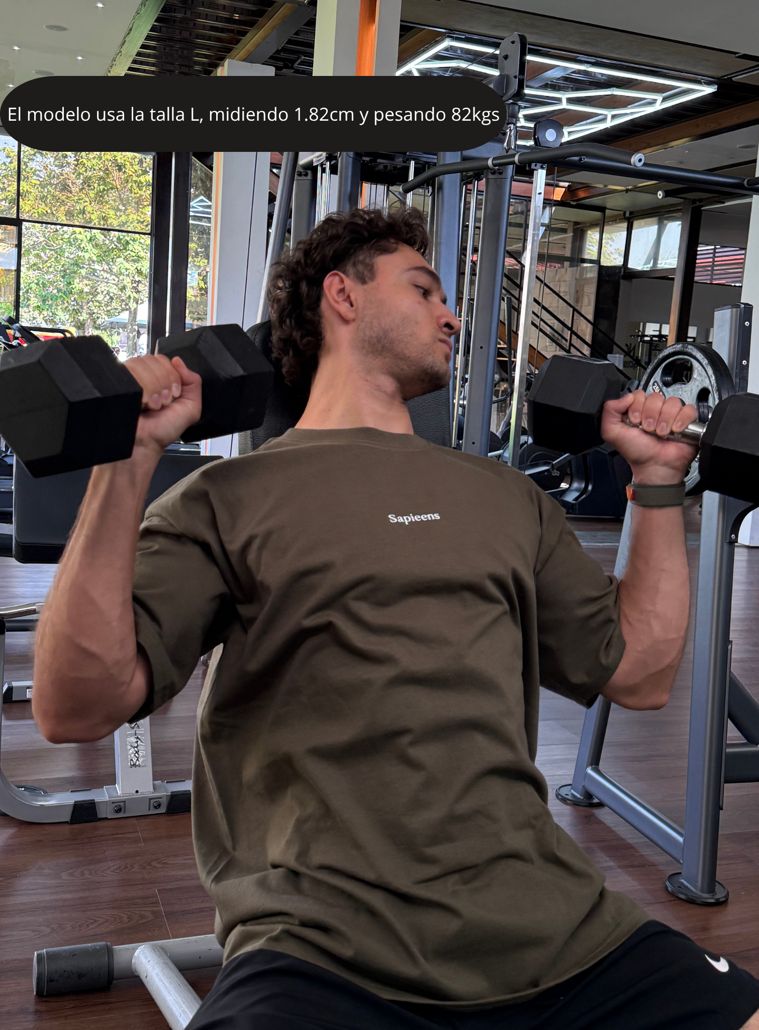 Playera Oversize Olivo Sapieens