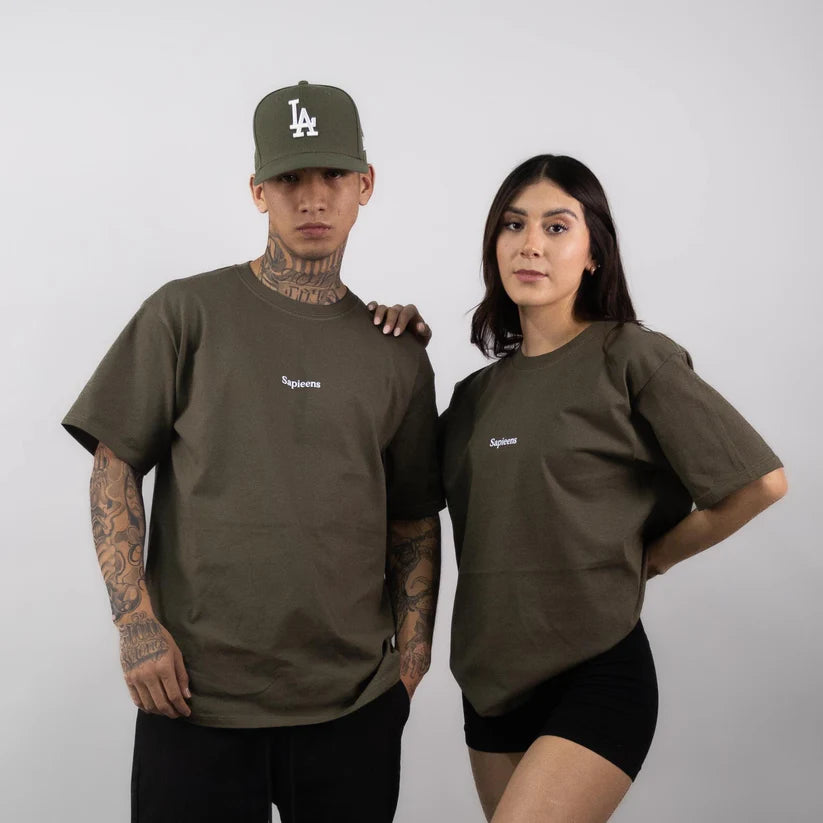 Playera Oversize Olivo Sapieens