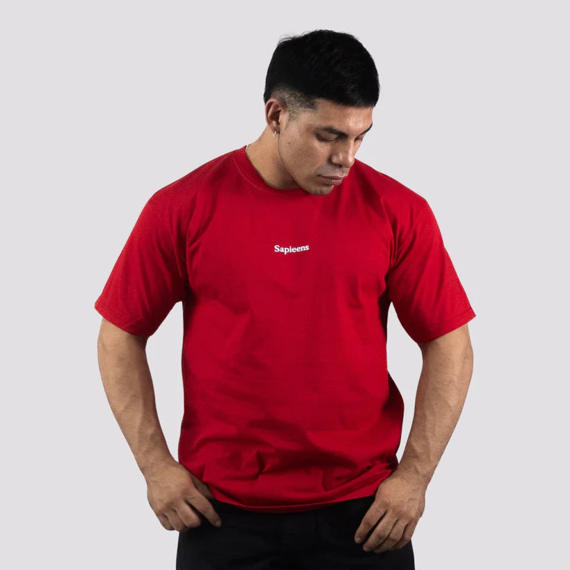 Playera Oversize Roja Sapieens